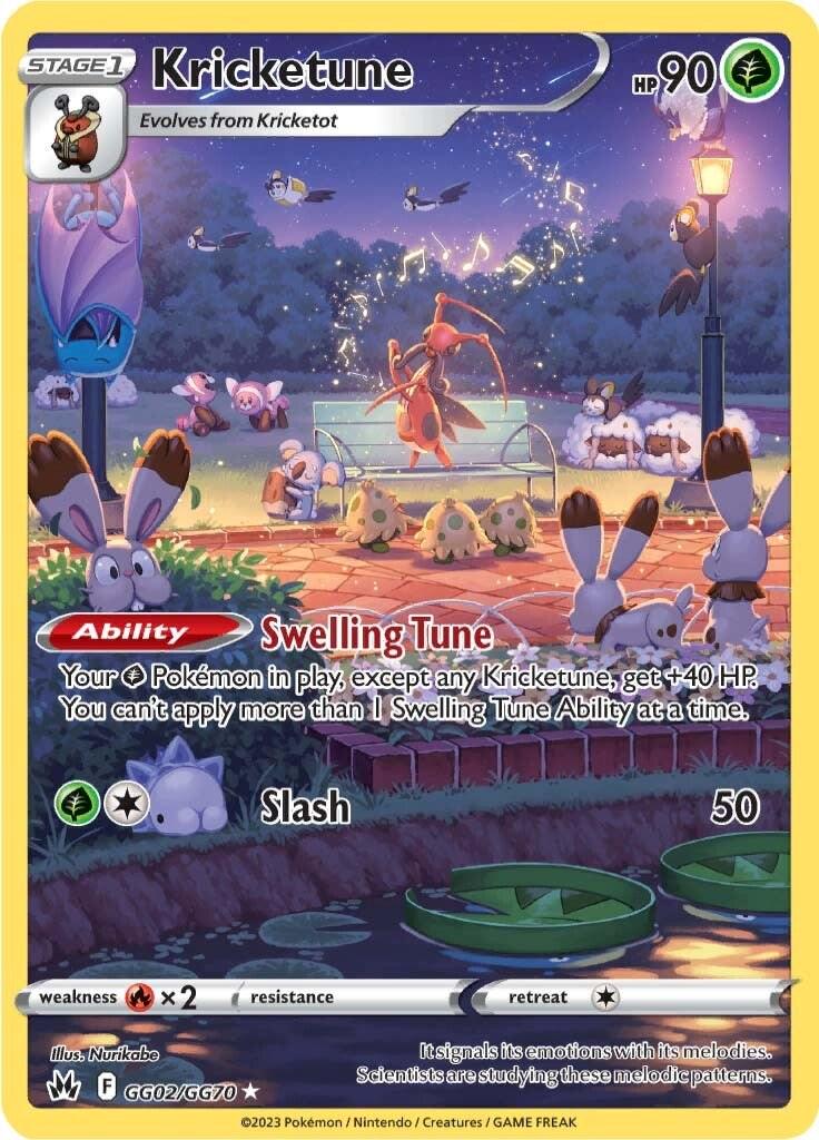 Crown Zenith Kricketune Pokémon card